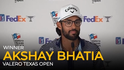 2024 Valero Texas Open Akshay Bhatia Winners Press Conference